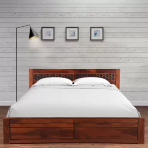 Solid Wood Queen Bed